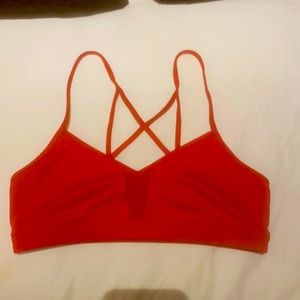 Alo yoga cherry red bra